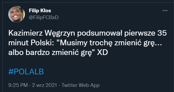 Kazimierz Węgrzyn o grze Polski po 35 minutach... :D